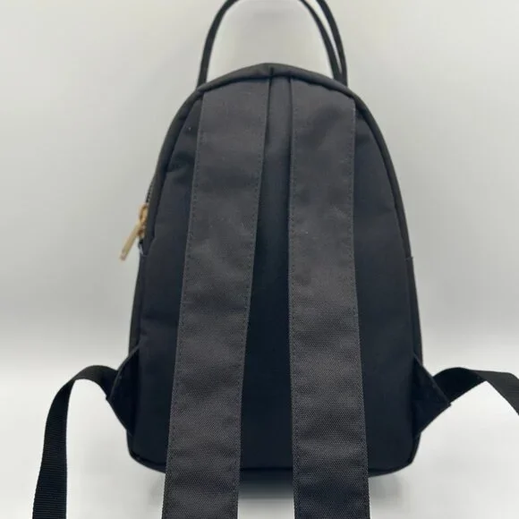 🎒 **Herschel Nova Mini Backpack - Black with Gold Zippers** - Picture 3 of 9